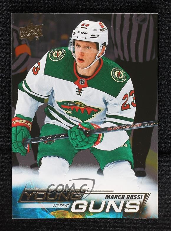2022-23 Upper Deck Series 1 Young Guns Silver Foil Marco Rossi #243 16kb