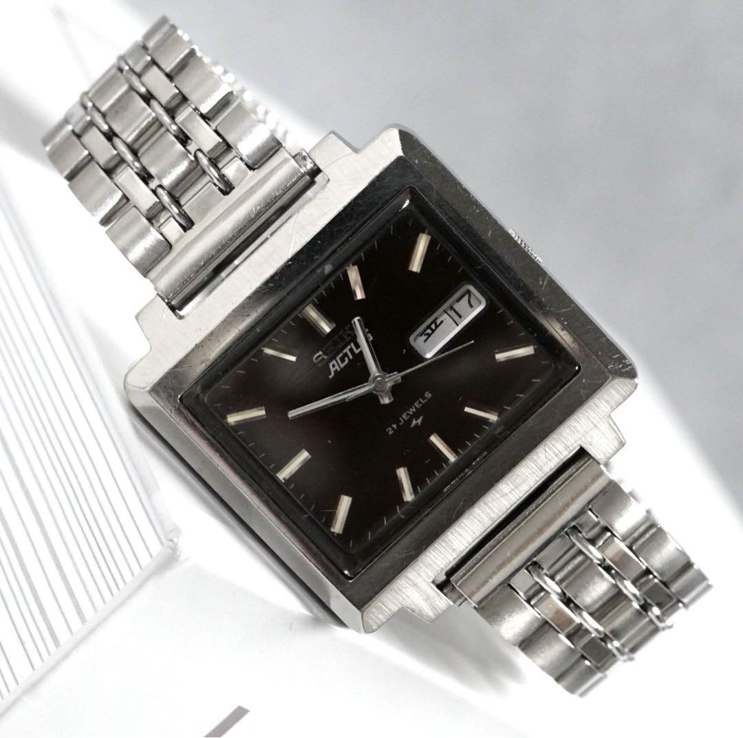 Seiko Actus Square Day Date Automatic Men's Watch - Used Seiko Actus Square Day Date Automatic Men's Watch - Used