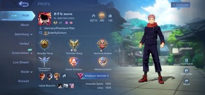 Mobile Legends Bang Bang Legend Account - 247 Skins, Epic Recalls