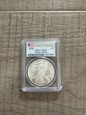 2010 FirstStrike Silver Eagle Dollar PCGS MS70 1 Troy Ounce | eBay