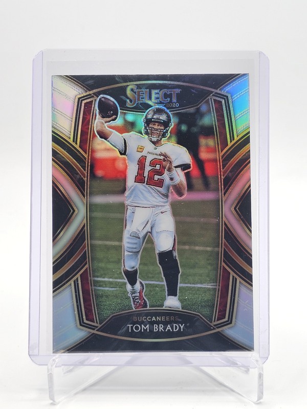 TOM BRADY 2020 SELECT CLUB LEVEL SILVER PRIZM #201 BUCCANEERS Q7565