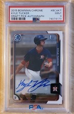 2015 Bowman Chrome Draft Kyle Tucker 1st Auto BCA-KT PSA 9 RC 