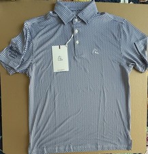 Modelo Logo Rhoback Polo Shirt Men's Medium Ocean Blue/White The Don't Mess TX