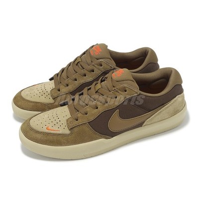 Nike SB Force 58 Baroque Brown Mosswood Brown Men Skate Boarding
