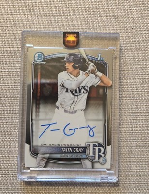 2025 Bowman Draft - Chrome Prospect Autographs Taitn Gray #CPA-TG (AU, RC)
