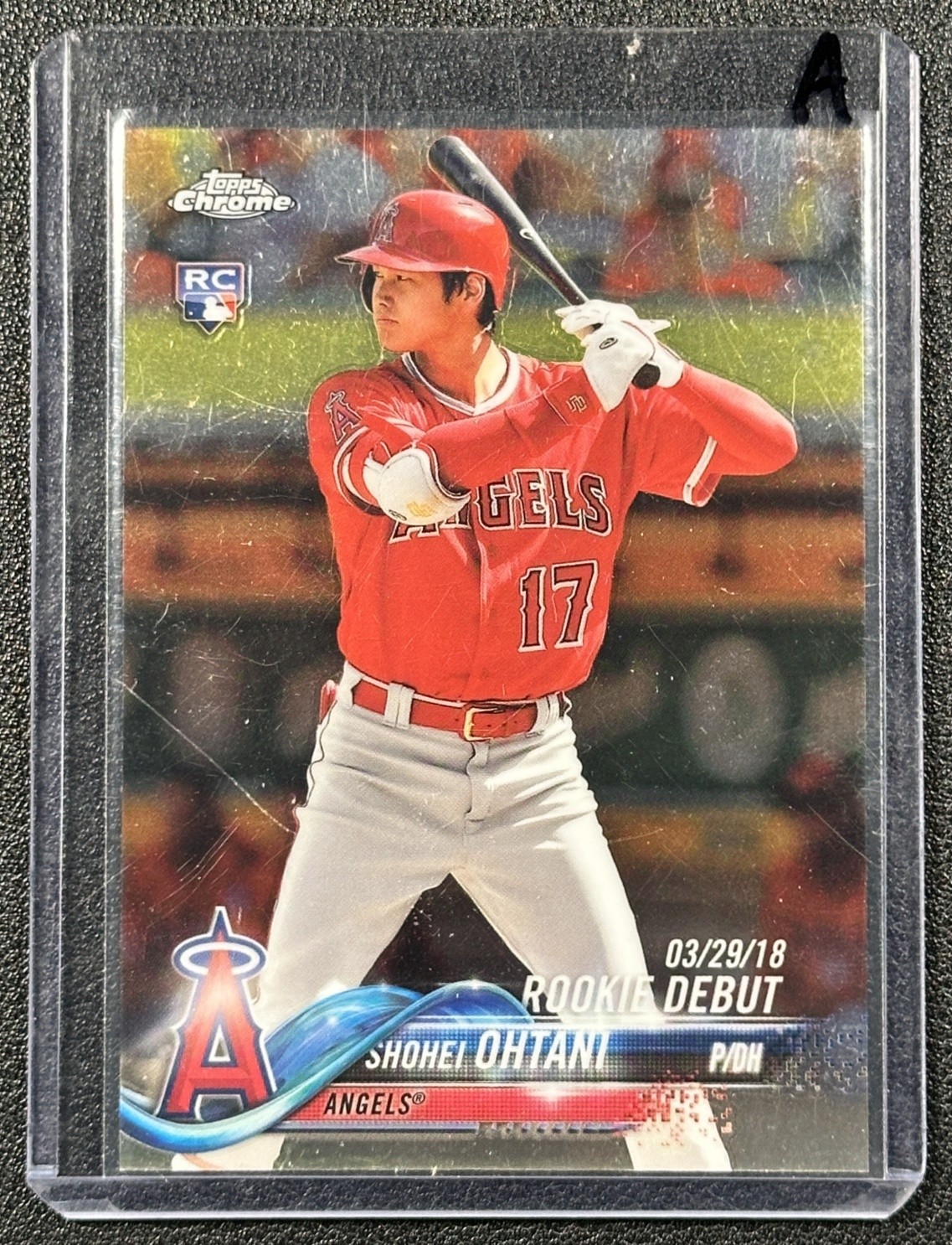 SHOHEI OHTANI 2018 TOPPS CHROME UPDATE #HMT32 DEBUT BATTING ROOKIE RC ANGELS A
