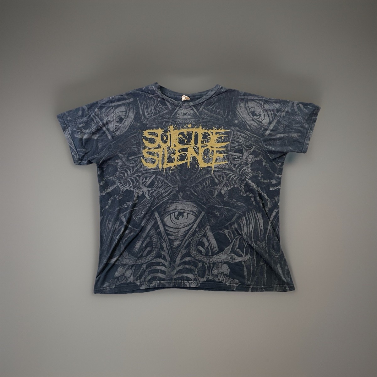 Suicide Silence T Shirt THE BLACK CROWN⚫️☠️ ALL OVER PRINT AOP