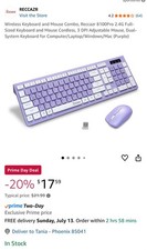 Portable Wireless Keyboard and Mouse Set for Laptop/Pc