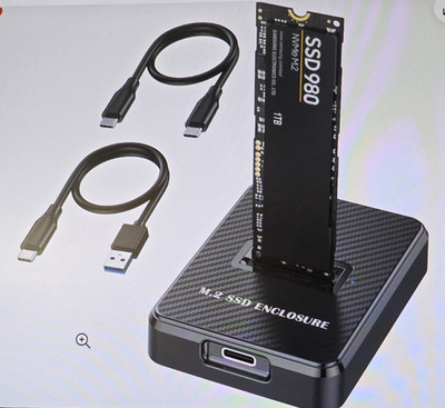 M.2 NVMe & SATA to USB C Docking Station M Key B+M Key Reader Writer Adapter qcz