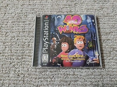 40 Winks - PS1 - CIB Complete w/ Reg Card - Tested - Ships Fast