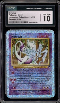 Pokemon Mewtwo Legendary Coll. Reverse Holo Rare #29 CGC 10 Gem Mint