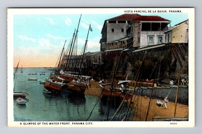 #ad #ad Panama City Panama Water Front Fishing Boats Antique Vintage Postcard $0.99