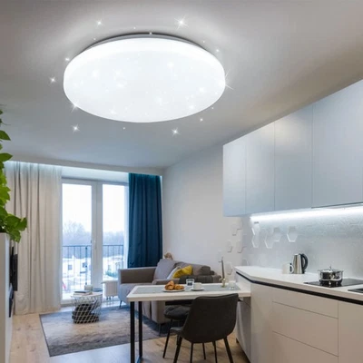 V-TAC Deckenleuchte Schlafzimmerlampe Wohnzimmerleuchte LED CCT Sterneneffekt weiß