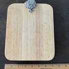 Wooden Rectangle Cheese Charcuterie Board With Metal Artichoke Details 9.5”x 7” — photo 6