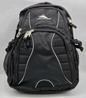 HIGH SIERRA Backpack Large Black Multi-Zip Pockets Laptop Tech Spot Suspension 