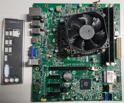 Dell Inspiron 660 Motherboard - w/ i3-3240 CPU - 8GB RAM -  I/O Shield -