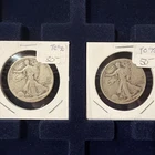 (2) Walking Liberty Half Dollars 90% .900 Silver Ag Lot #5