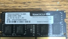 TEAMGROUP Elite 16GB DDR4-2666 PC4-21300 SO-DIMM 260-Pin Non-ECC