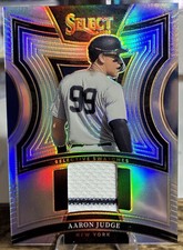 AARON JUDGE 2025 Panini Select Prizm Patch w/ Pinstripe NEW YORK YANKEES