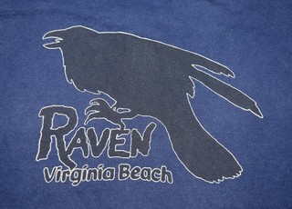The Raven Virginia Beach VA Navy SEAL NSW DEVGRU Hangout Logo Shirt LARGE