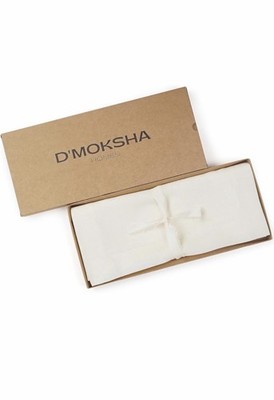 D'Moksha 100 % Leinen Tischläufer - 14 × 108'' klassisches Hohlsaum-Design