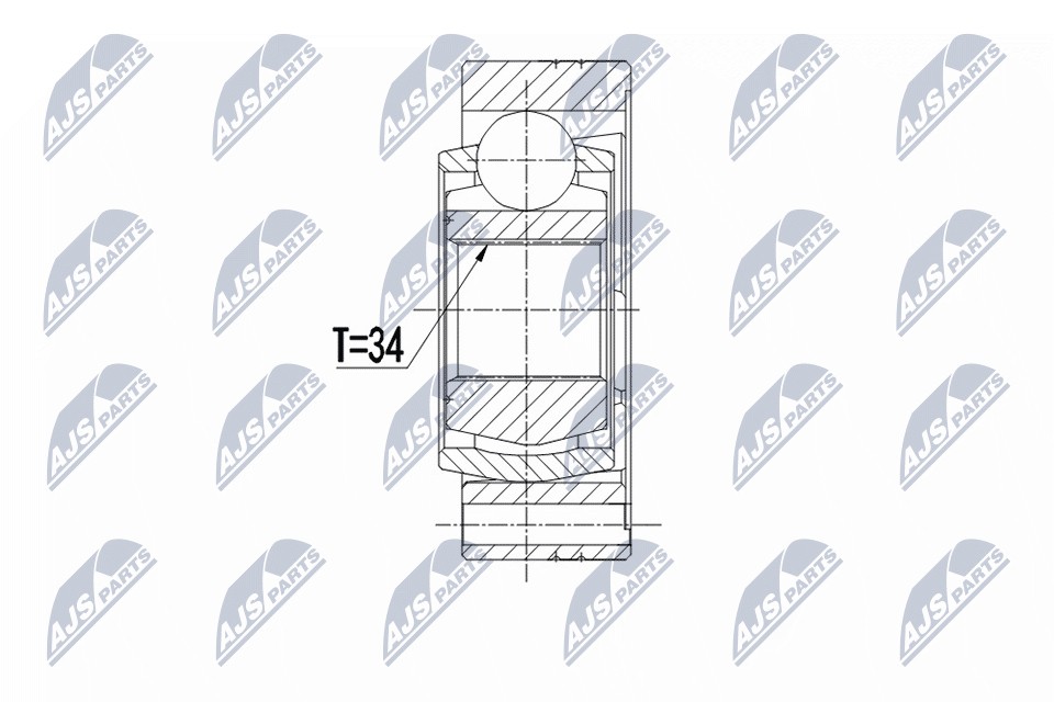 JOINT KIT DRIVE SHAFT NPW-VW-122 FOR SKODA SEAT DTRB/DTRD/DTRA 2.0L CZCA 1.4L - Image 3