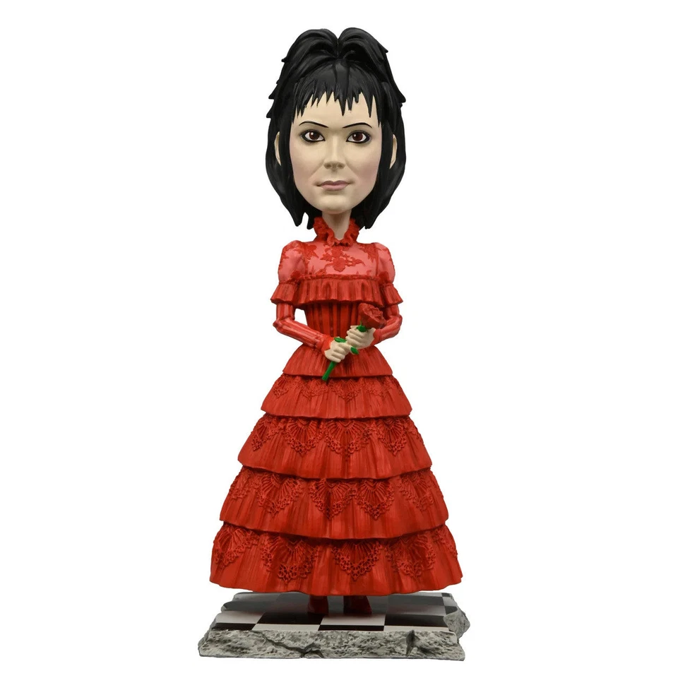 Lydia Deetz In Red Wedding Dress NECA Beetlejuice Head Knocker Bobblehead
