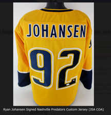 Ryan Johansen signed Nashville Predators Custom Jersey w/JSA COA