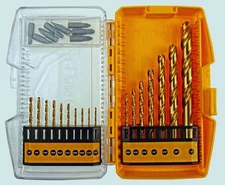 25Pcs HSS Drill Bit Set Titanium Multi-Cutting Tips +Screwdriver Bit Drill Steel