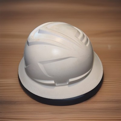 MSA V-Gard Full Brim Hard Hat, Type 1, Class E.
