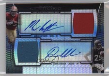 2013 Bowman Sterling Dual Relics Prism Refractor 22/75 Marcus Lattimore Auto 0s3