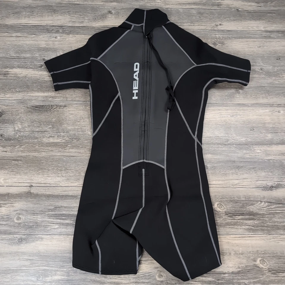 Мокрый костюм HEAD короткий мокрый костюм размер средний SL/NO 1280211 черный для серфинга холодной воды - Изображение 2 из 4