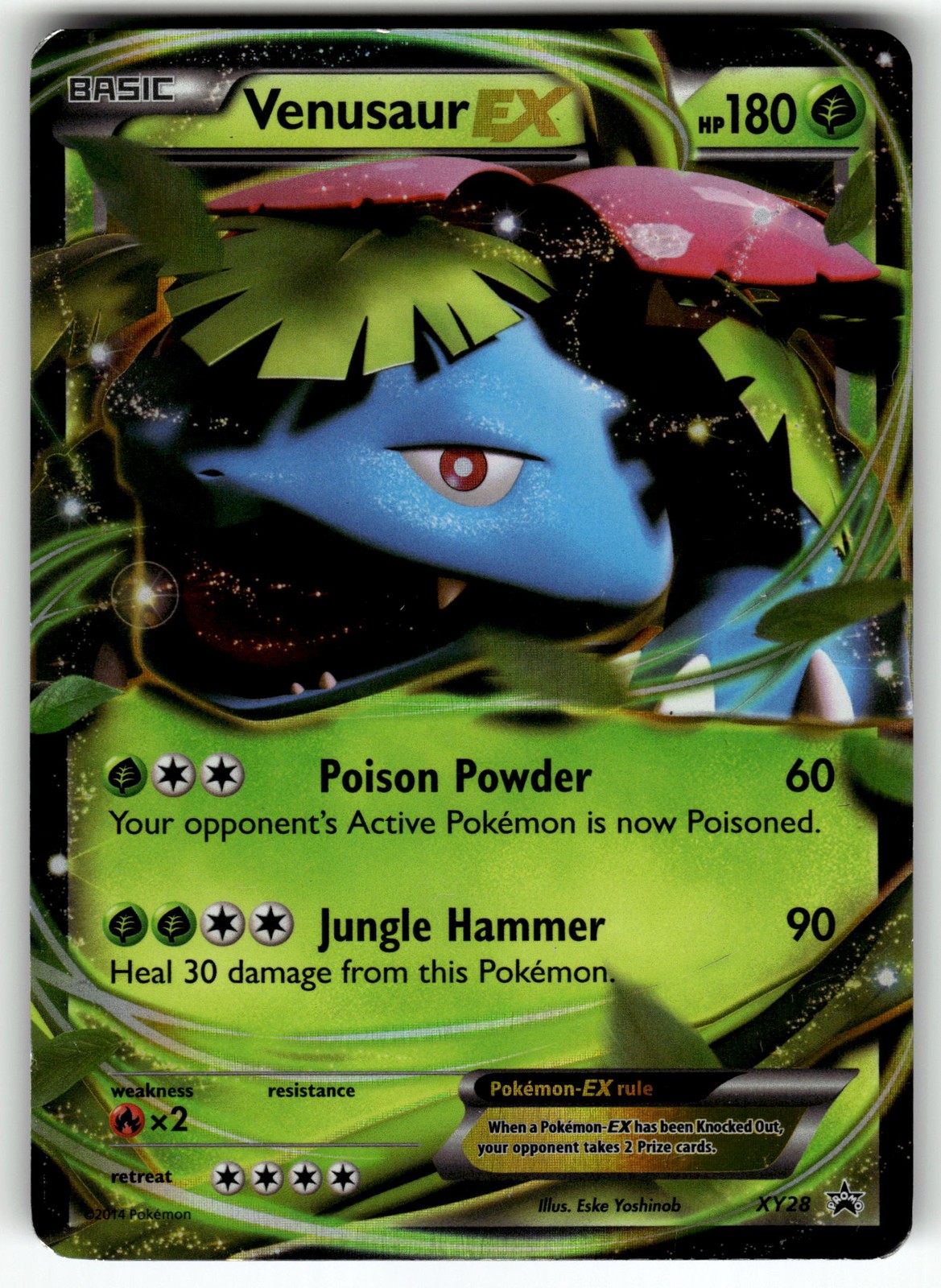 Venusaur EX XY28 XY Promos MP Pokemon Card TCG