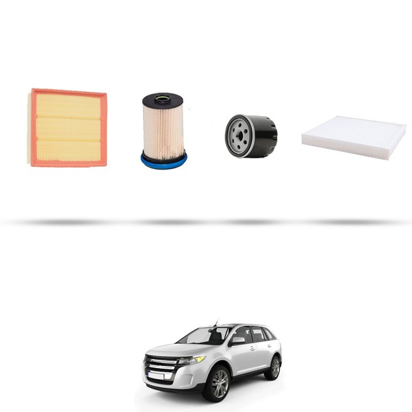 Hoffcar Wartungskit - 4 Filter Kompatibel Mit Ford Edge 2.0 Tdci 132KW Ab 20-image