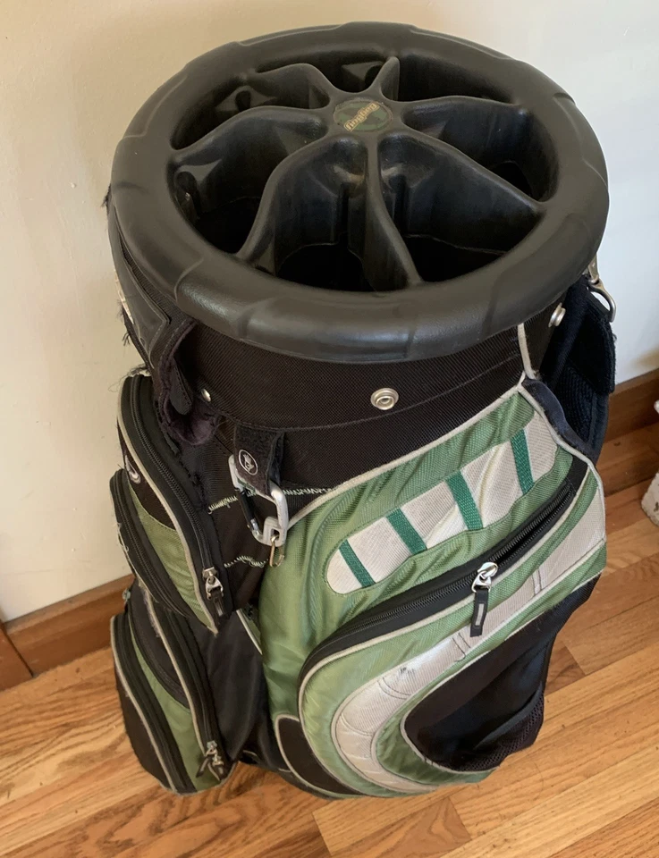 BOLSA DE GOLF BAGBOY REVOLVER XL CALIDAD 14 vías 12+ bolsillos negro verde Foto 2 de 4