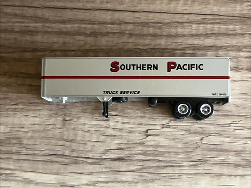 Con-Cor 0001-9279 HO Southern Pacific 54' TOFC Flat car w/Trailer Kit RTR- Read - Afbeelding 7 van 18