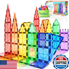 Magnetic Tiles STEM Magnet Blocks for Toddlers Building Preschool Learning Toy 4