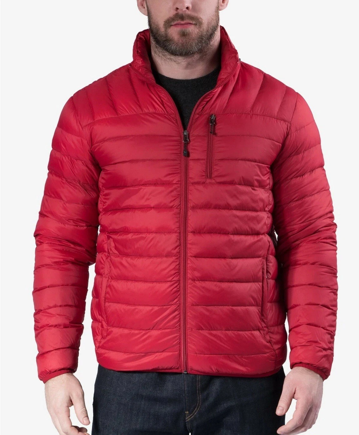 Hawke & Co. V6218 Men's Packable A Duck Down Red Jacket Size Large
