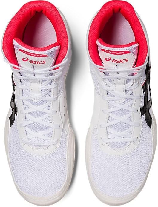 ASICS Men's Matflex 7 Wrestling Shoes, 13, White/Diva Pink thumbnail 5