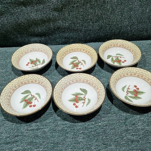6 x Johnson Brothers Obst Sampler Müslischalen 15 cm breit Set - Bild 1 von 14