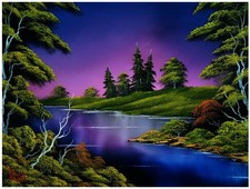 Bob Ross Blue River Nature Puzzle  1000 Piece Jigsaw Puzzle