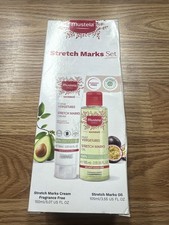 Mustela Maternity Stretch Marks Set - Natural Pregnancy Skincare Cream  Oil