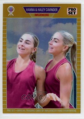 2023 Leaf Pro Set Metal Web Exclusive Gold Prismatic Hanna Cavinder Haley 9cf