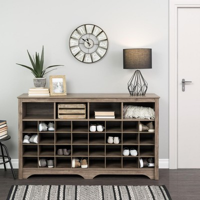 Prepac 60 Entryway Shoe Cubby Console