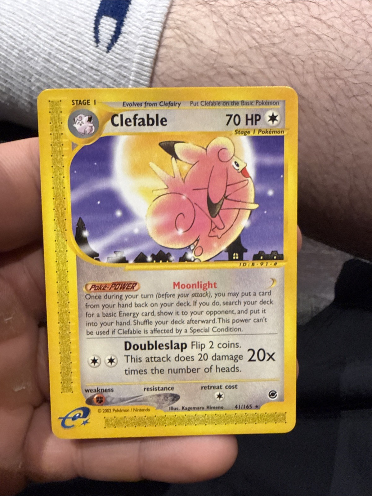 Pokemon Card Expedition Base Set Clefable 41/165 E Series Pokemon TCG