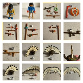 Playmobil Indian Teepee Headdress Peacepipe Shields Canoe 3839 3396 3870 5247