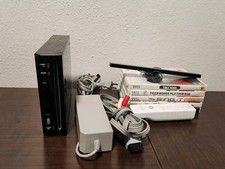 Nintendo Wii RVL-101 USA Black Console Bundle Tested Working