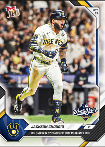 2026 Topps Now 813 Jackson Chourio
