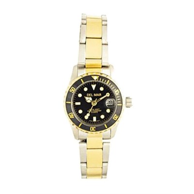 Del Mar 50118 Womens 200 Meter Sport Dive Watch Two Tone