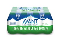Avant NATURAL MINERAL WATER BOTTLE 200 ml STILL SCHOOL LUNCHBOX SPORTS DAY